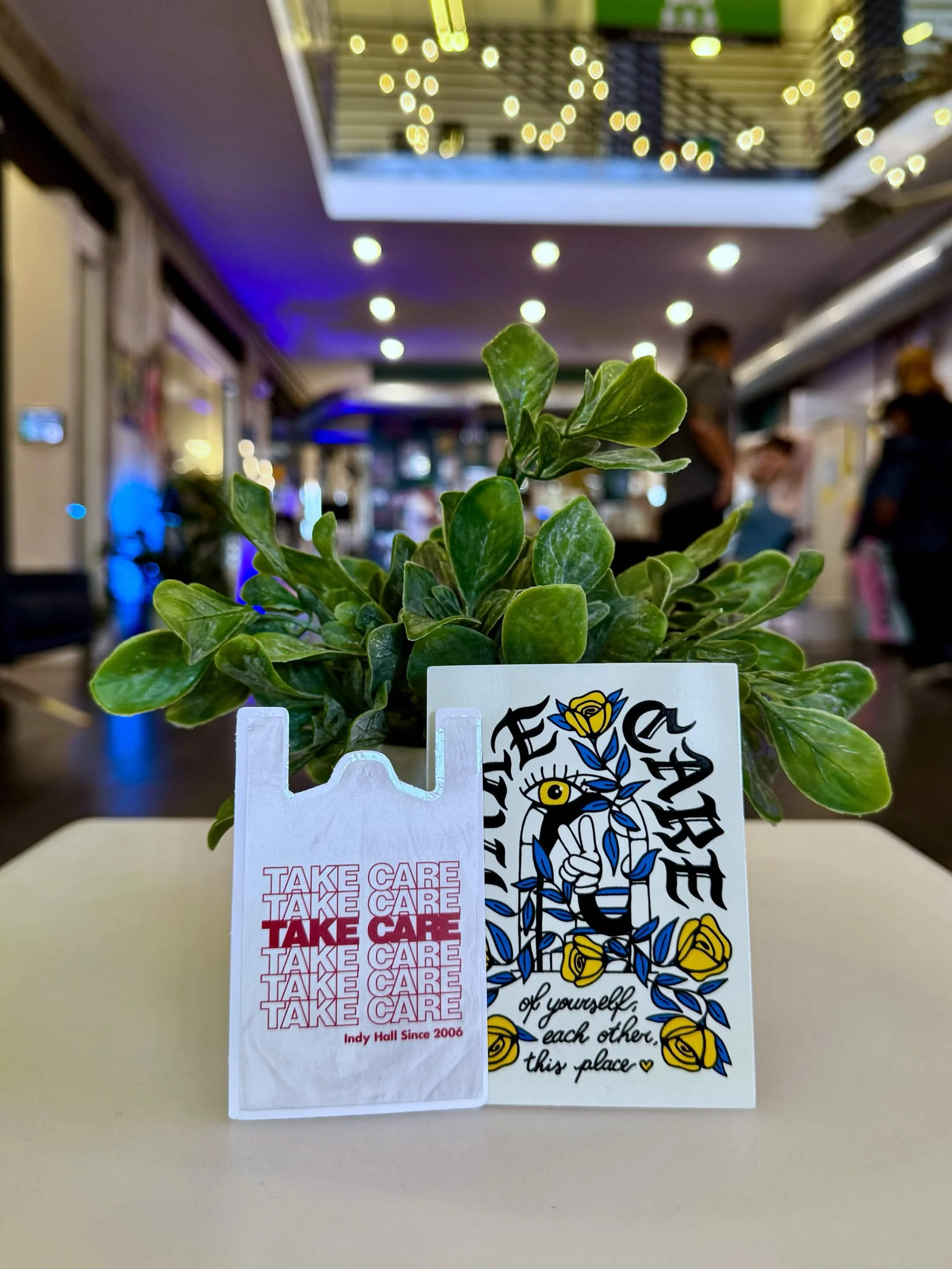 Take Care Illustrated Sticker
