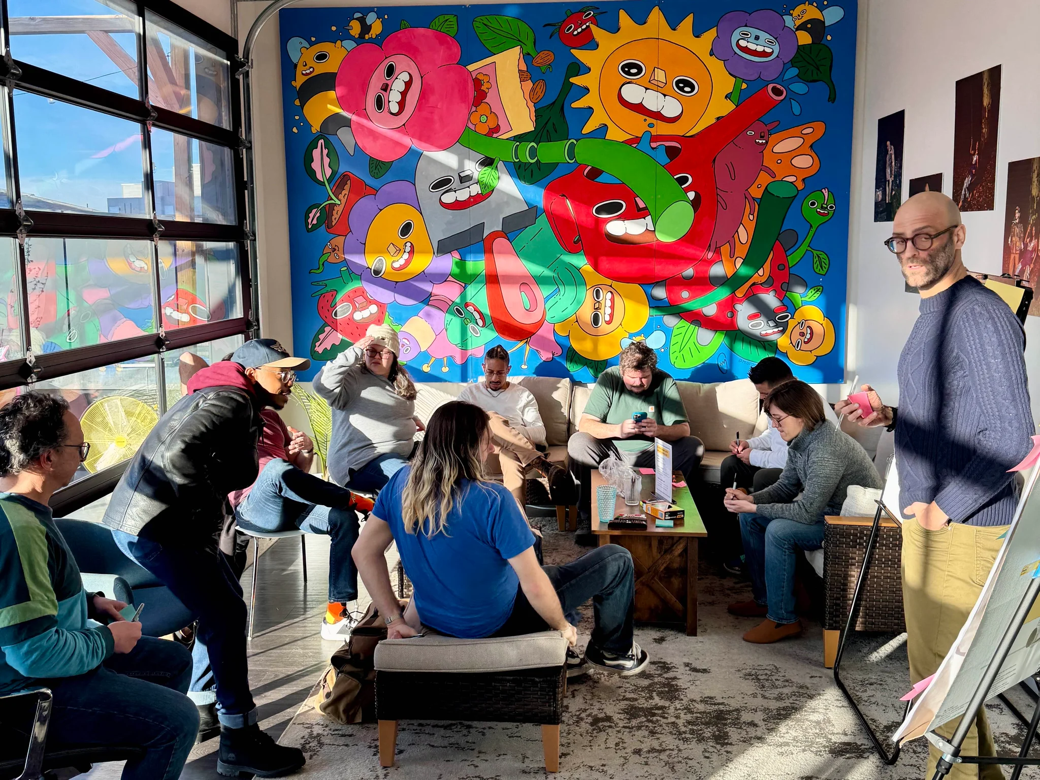 The group gathered for the Minibar wrap-up discussion