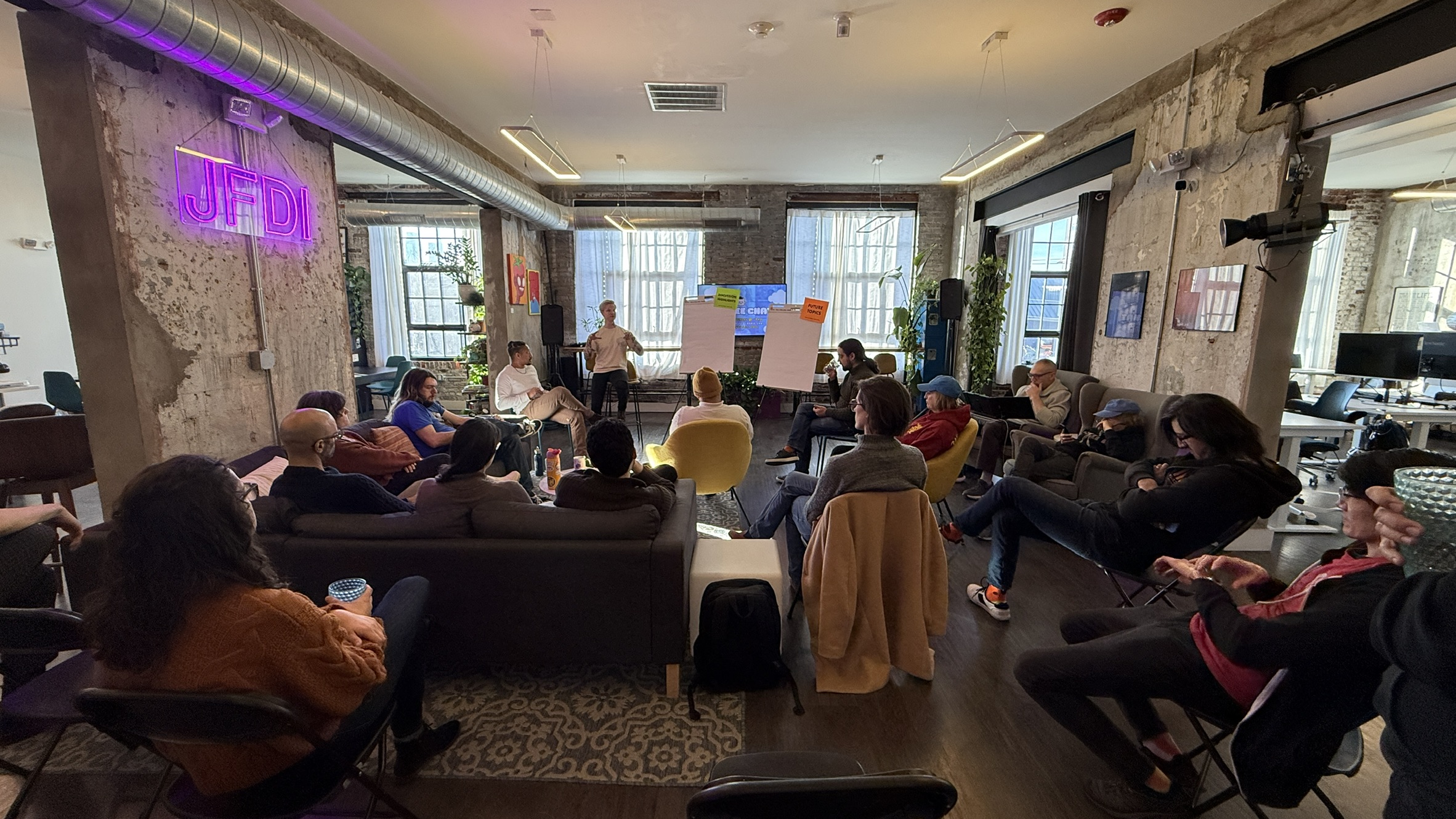 Minibar participants gathered for the recap session